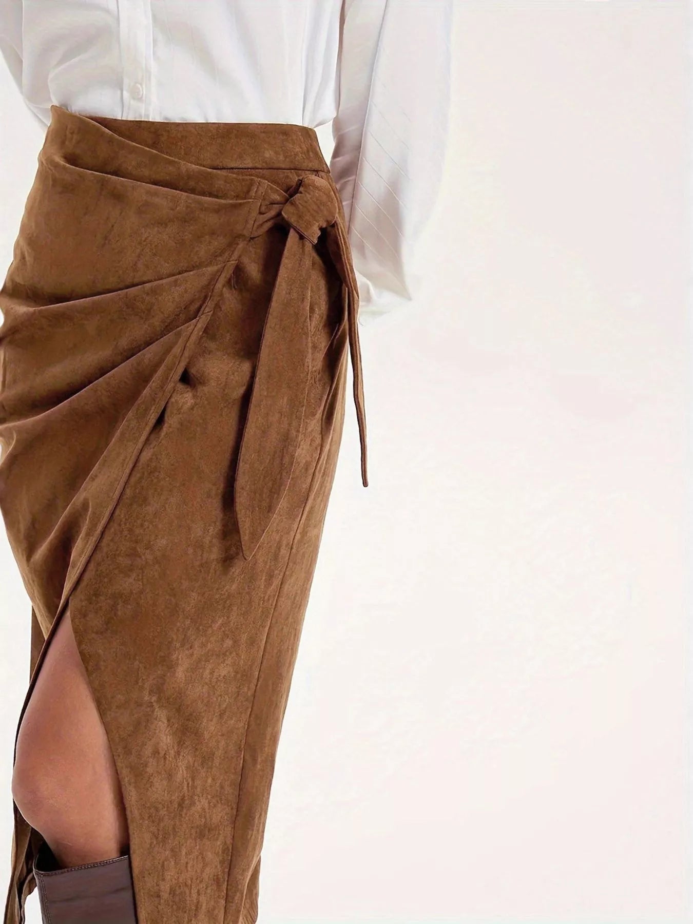 Wrap Midi Skirt