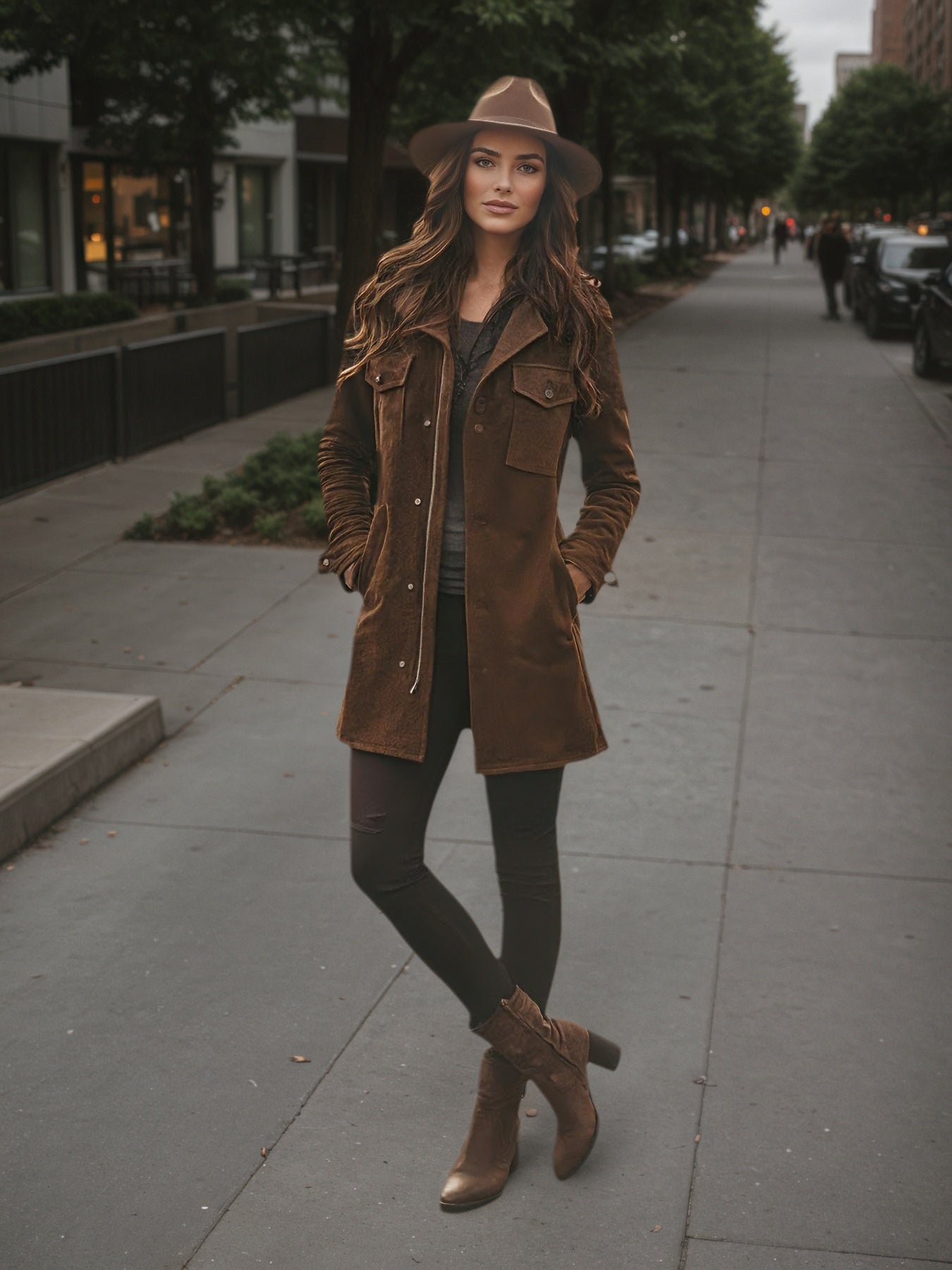 Women’s Vintage-Inspired Longline Cold-Weather Jacket