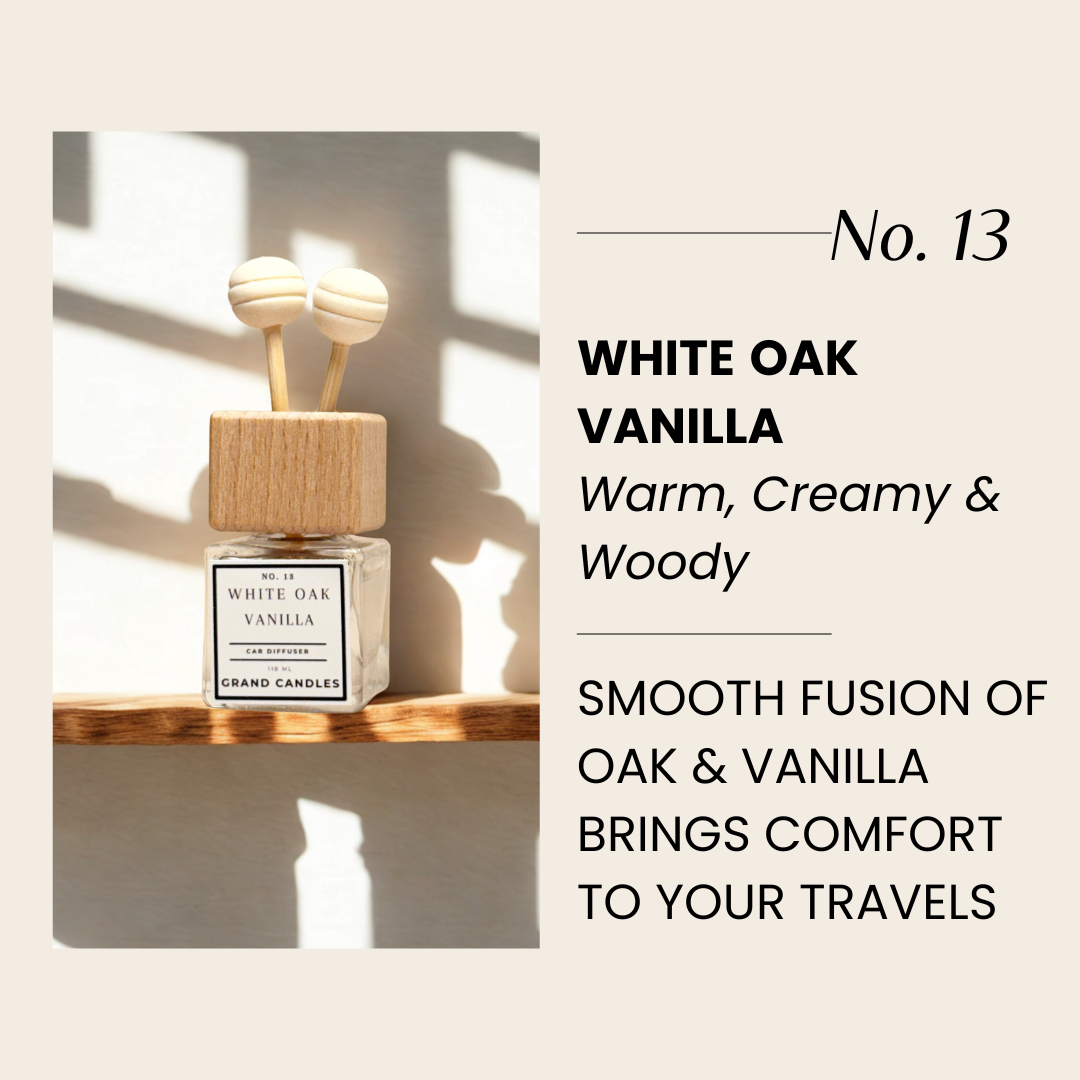 White Oak + Vanilla Car Diffuser