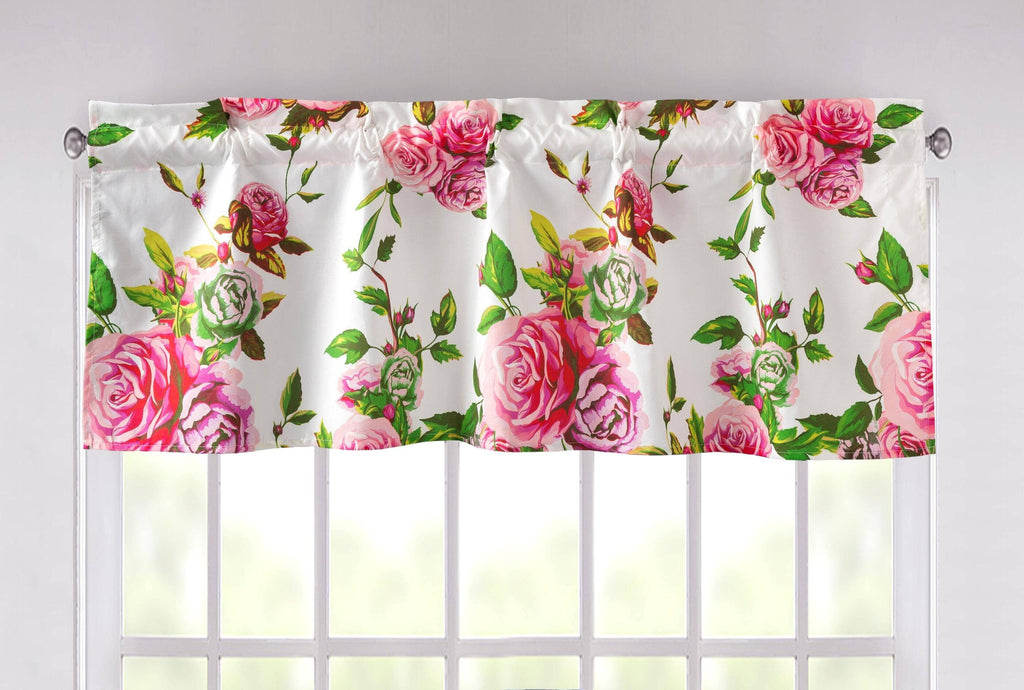 DaDa Bedding Romantic Roses Floral Bed in a Bag Set - Pink Cottage Bedding