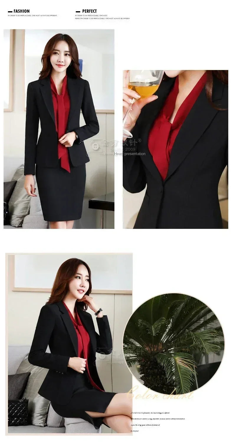 Women's Fit and Tailored Blazer Jacket for Spring and Autumn Casual Business