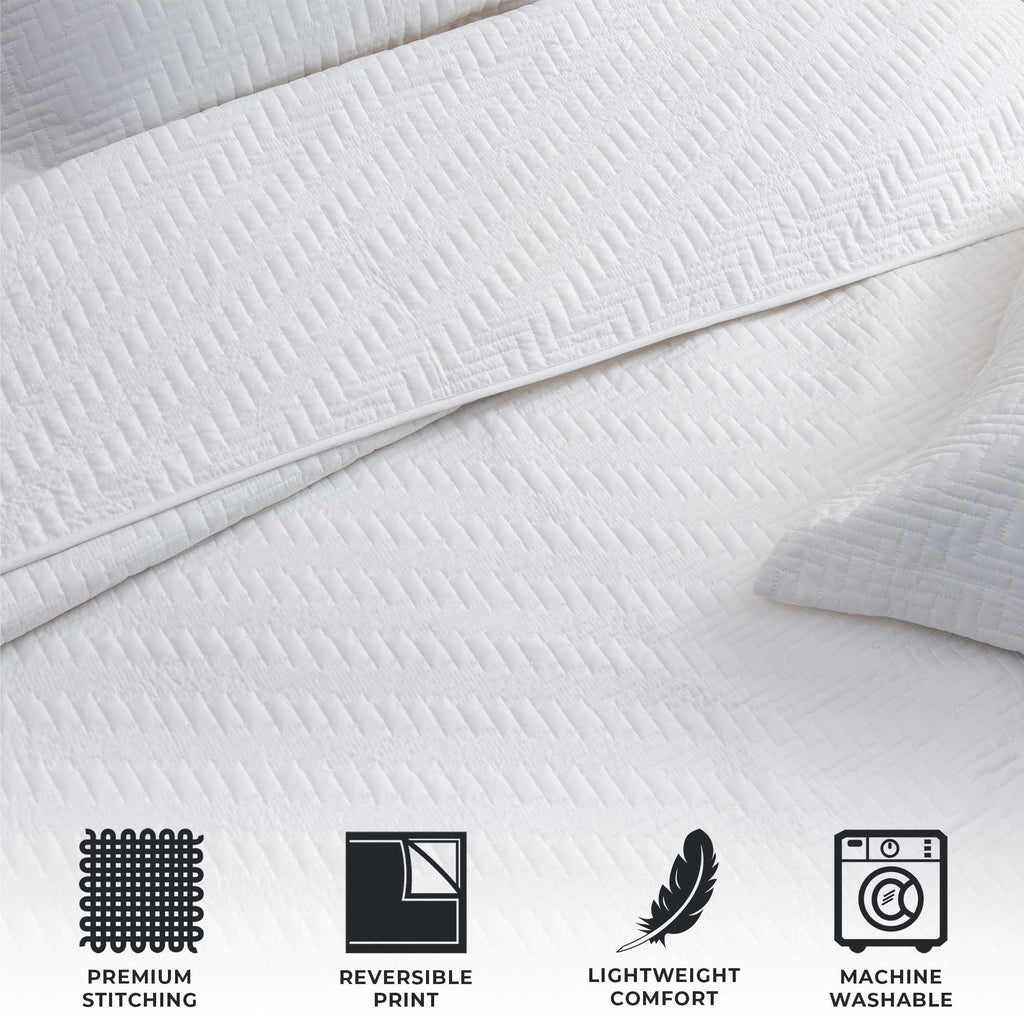 Herringbone Stitched Quilt - Louise Collection