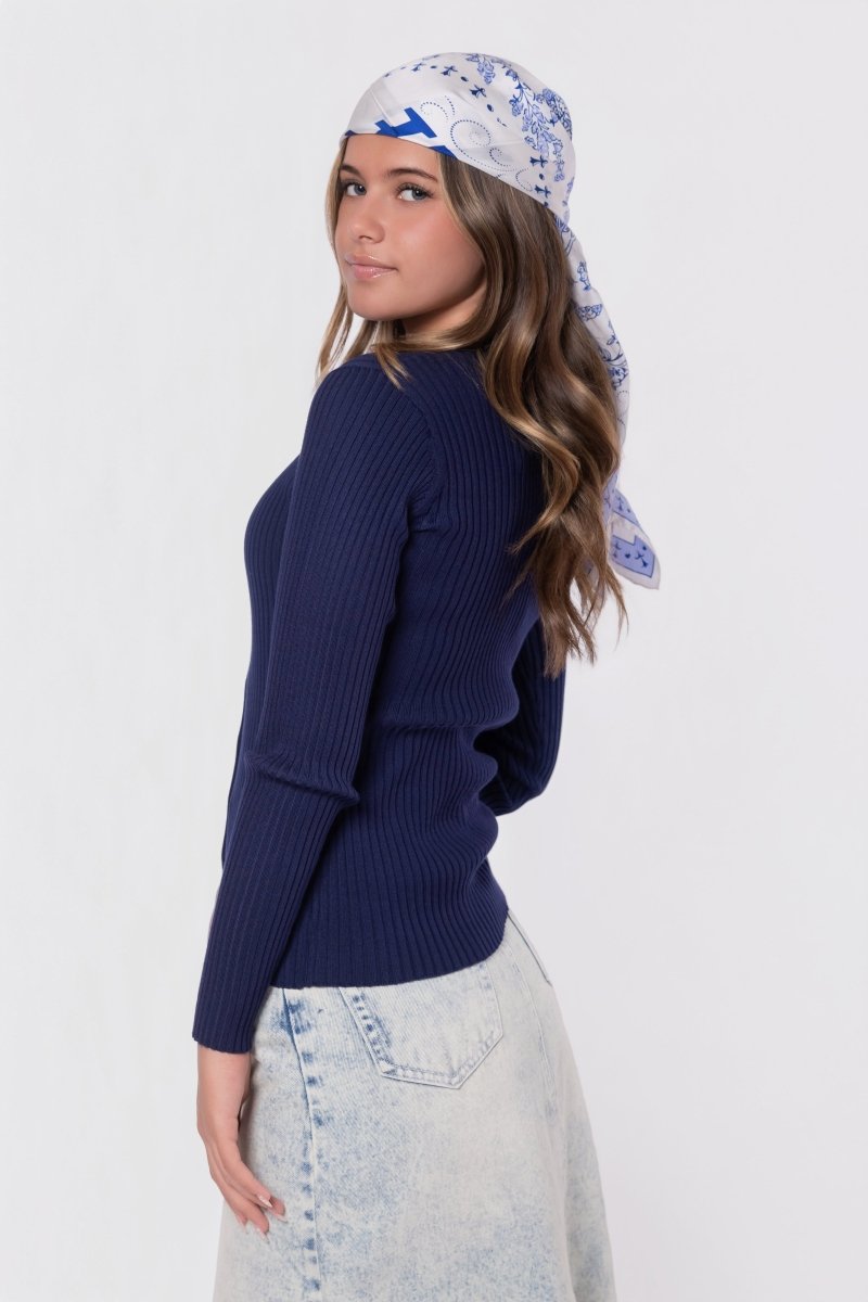 Moss Cardigan (Navy)