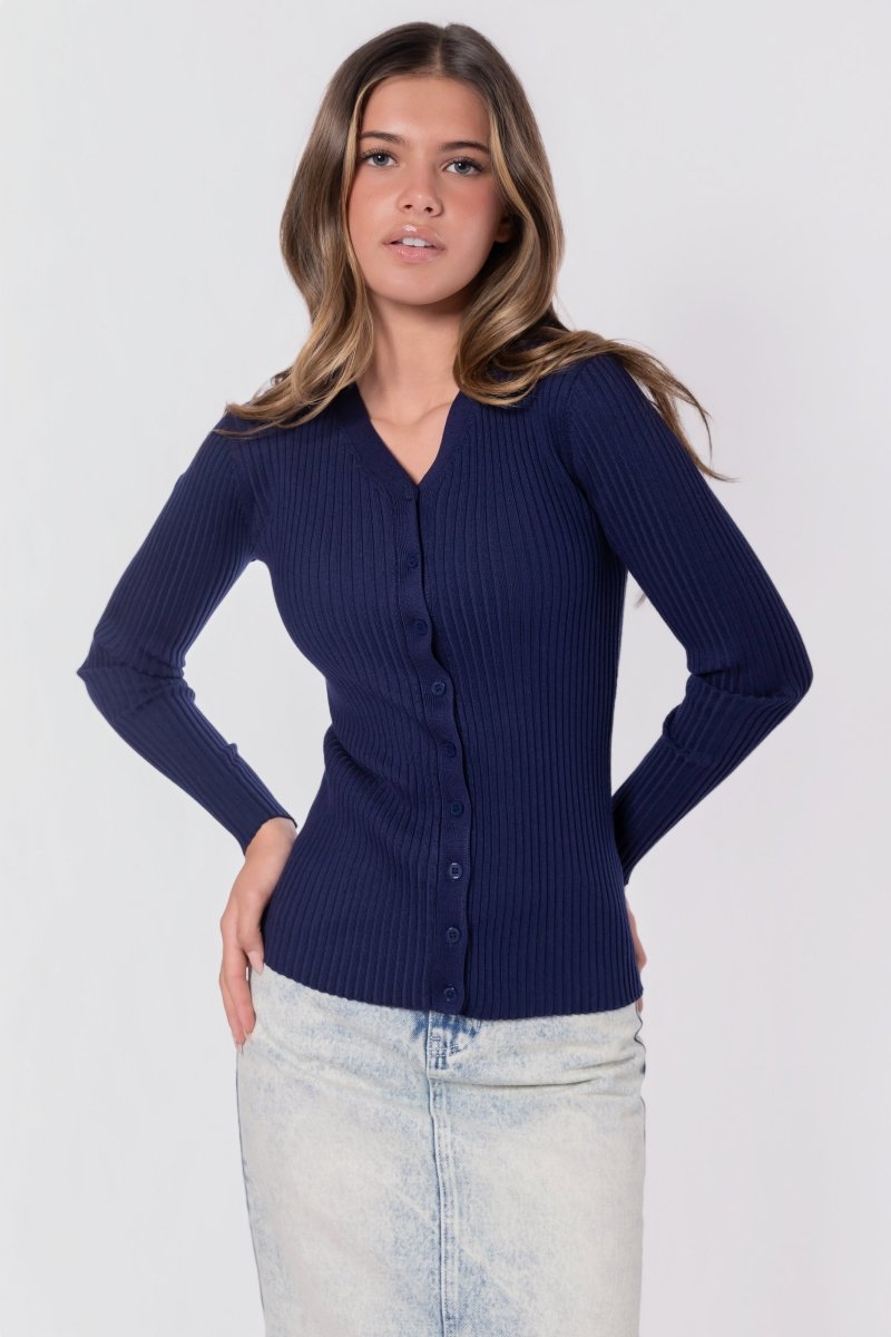 Moss Cardigan (Navy)